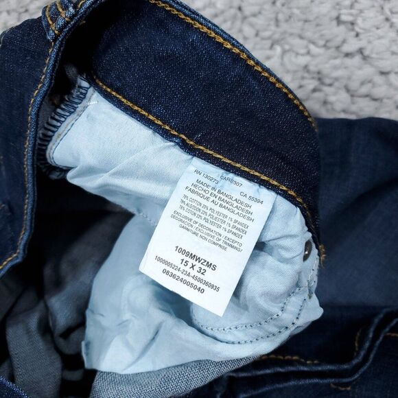 Wrangler Retro Mae Mid Rise Bootcut Jeans Dark Wash Blue Stretch Size 15 33 x 32 - Picture 5 of 7